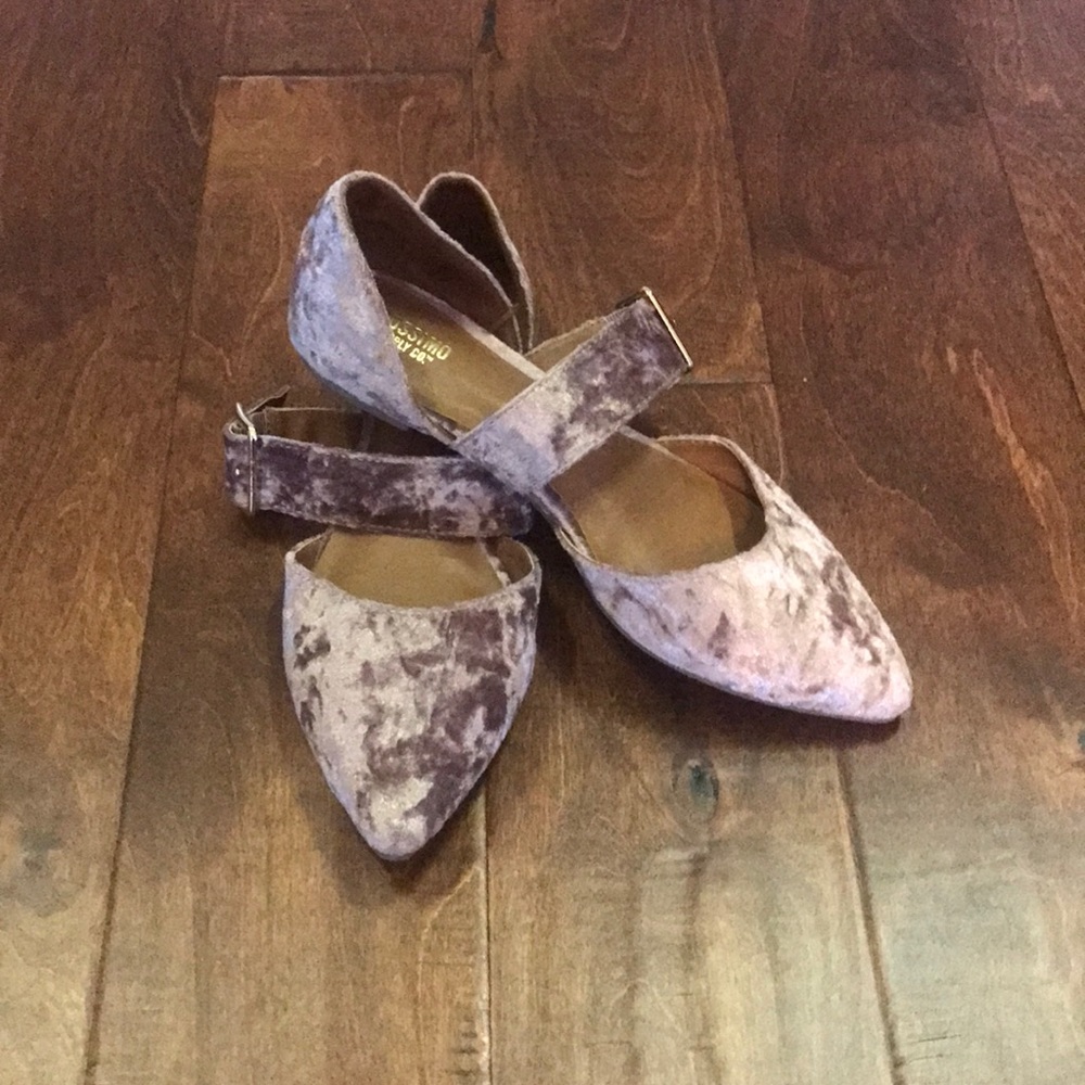 Mossimo. Velvet flats. Size 7
